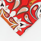 ポルトガル陶磁器タイル模様 フリースブランケット (角)