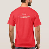 ポルトガル雄鶏サッカーファン面白いTシャツ Tシャツ (裏面)