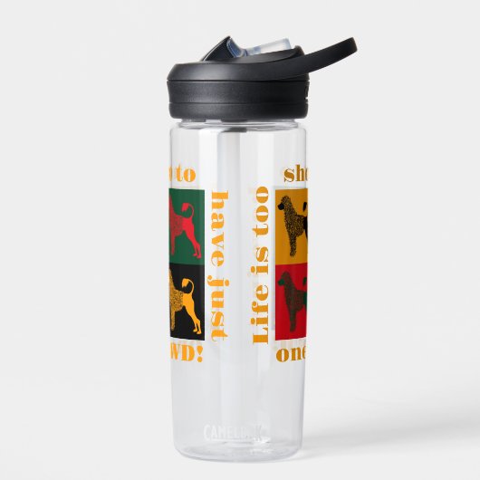 ポルトガル頭が切れるの水犬 ウォーターボトル (左面)