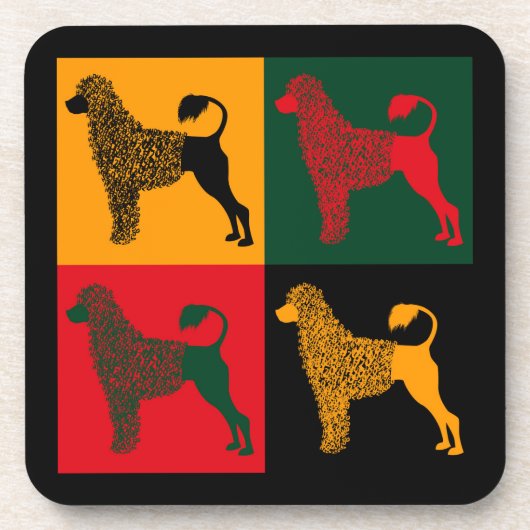 ポルトガル頭が切れるの水犬 コースター (正面)