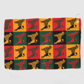 ポルトガル頭が切れるの水犬 ゴルフタオル (横)