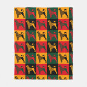 ポルトガル頭が切れるの水犬 フリースブランケット (正面)