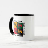 ポルトガル頭が切れるの水犬 マグカップ (正面左)