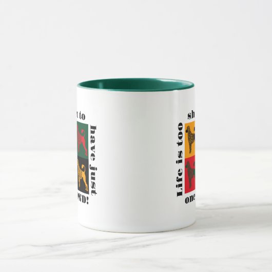 ポルトガル頭が切れるの水犬 マグカップ (中央)