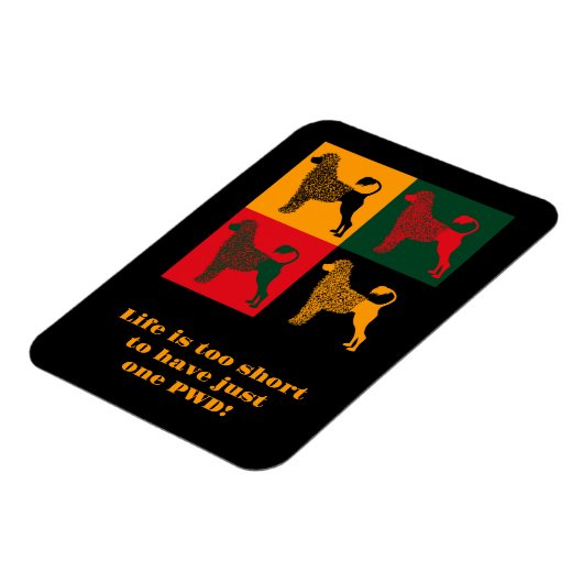 ポルトガル頭が切れるの水犬 マグネット (左側)