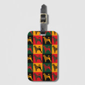 ポルトガル頭が切れるの水犬 ラゲッジタグ (正面縦)