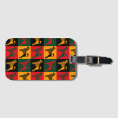 ポルトガル頭が切れるの水犬 ラゲッジタグ (正面横)