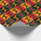 ポルトガル頭が切れるの水犬 ラッピングペーパー (角)