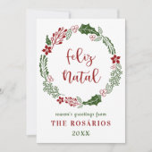 ポルトガル風のクリスマスカードをカスタマイズ シーズンカード (正面)