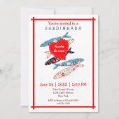 ポルトガル風のサバの家パーティー招待 (正面)