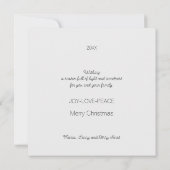 ポルトガル風クリスマスハウス　　雄鳥の挨 カード (裏面)