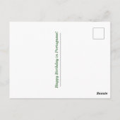 ポルトガル風誕生日カード ポストカード (裏面)