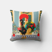 ポルトガル飾のクリスマスの家 クッション (正面)