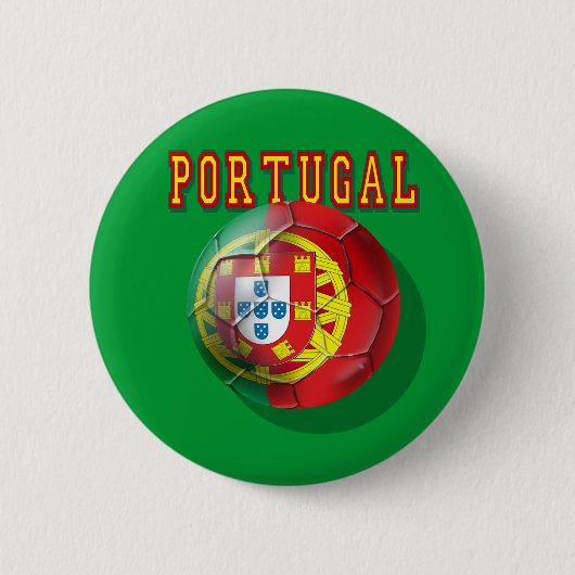 "ポルトガル"のBolaのpor Portugueses 缶バッジ (正面)