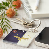 ポルトガル・アゾレス諸島国旗 キーホルダー (正面右)