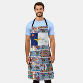 ポルトガル，アゾレス諸島 エプロン (着用した状態)