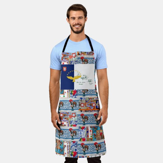 ポルトガル，アゾレス諸島 エプロン (着用した状態)