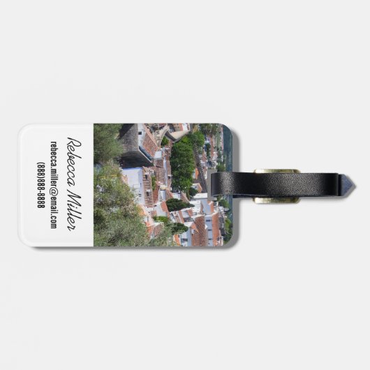 ポルトガル·アヴェイロの街並み ラゲッジタグ (裏面横)