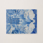 ポルトガル,イエスの青いタイルモザイク ジグソーパズル (横)