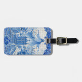 ポルトガル，イエスの青いタイルモザイク ラゲッジタグ (正面横)