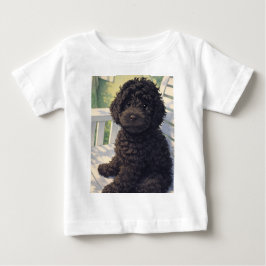 ポルトガル・ウォーター・ドッグの子犬 - 全サイズ対応 ベビーTシャツ