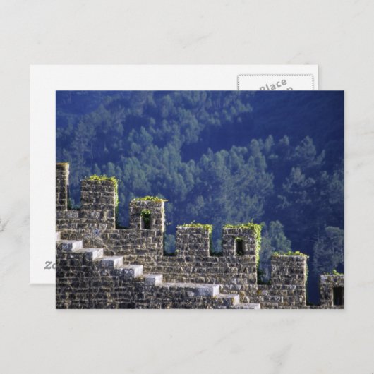 ポルトガル、オビドス。関連する壁による手順 ポストカード (正面/裏面)