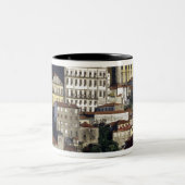 ポルトガル、オポルト(ポルト)。 歴史的な家と ツートーンマグカップ (中央)