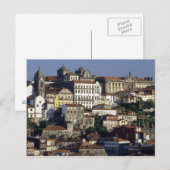 ポルトガル、オポルト（ポルト）。歴史的な家と ポストカード (正面/裏面)