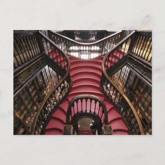 ポルトガル、オポルト(ポルト)。歴史的な階段 ポストカード (正面)