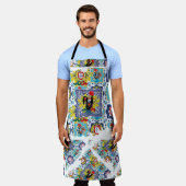 ポルトガル，ガロ・デ・バルセロス エプロン (着用した状態)