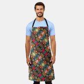 ポルトガル，ガロ・デ・バルセロス エプロン (着用した状態)