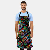 ポルトガル，ガロ・デ・バルセロス エプロン (着用した状態)