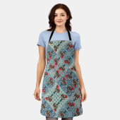 ポルトガル，ガロ・デ・バルセロス エプロン (着用した状態)