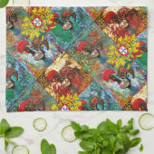 ポルトガル，ガロ・デ・バルセロス キッチンタオル (折り畳み)