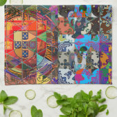 ポルトガル，ガロ・デ・バルセロス キッチンタオル (折り畳み)