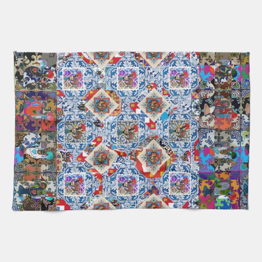 ポルトガル，ガロ・デ・バルセロス キッチンタオル (横)