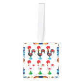 ポルトガル，ガロ・デ・バルセロス キューブオーナメント (正面)