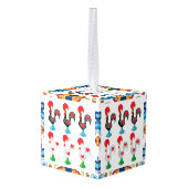 ポルトガル，ガロ・デ・バルセロス キューブオーナメント (裏面アングル)