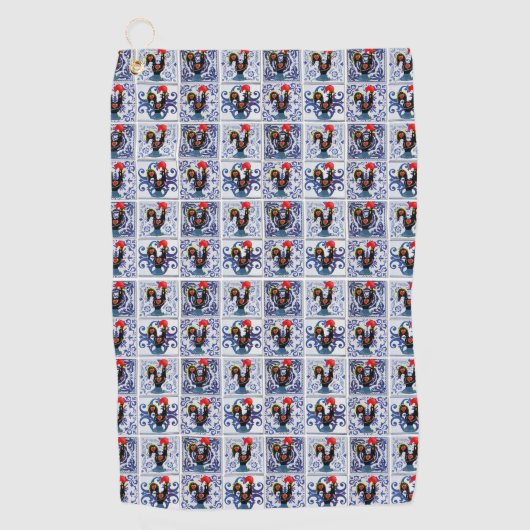 ポルトガル，ガロ・デ・バルセロス ゴルフタオル (正面)