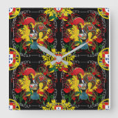 ポルトガル,ガロ・デ・バルセロス スクエア壁時計 (正面)