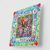 ポルトガル,ガロ・デ・バルセロス スクエア壁時計 (傾斜)