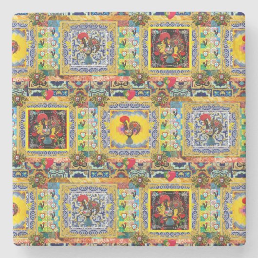 ポルトガル，ガロ・デ・バルセロス ストーンコースター (正面)