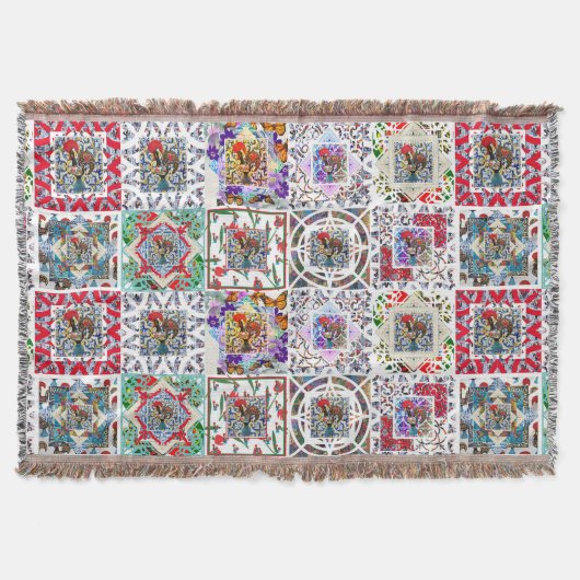 ポルトガル，ガロ・デ・バルセロス スローブランケット (正面)