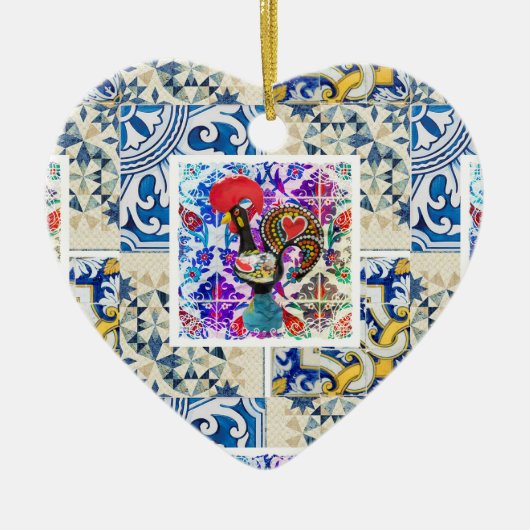 ポルトガル,ガロ・デ・バルセロス セラミックオーナメント (正面)