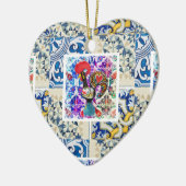 ポルトガル,ガロ・デ・バルセロス セラミックオーナメント (左)