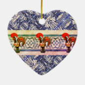 ポルトガル，ガロ・デ・バルセロス セラミックオーナメント (裏面)