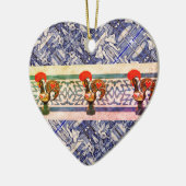 ポルトガル，ガロ・デ・バルセロス セラミックオーナメント (左)