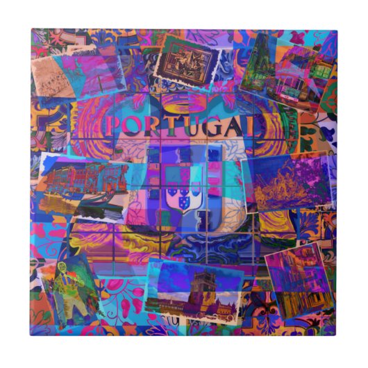 ポルトガル，ガロ・デ・バルセロス タイル (正面)