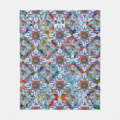 ポルトガル，ガロ・デ・バルセロス フリースブランケット (正面)