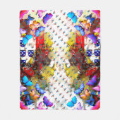 ポルトガル，ガロ・デ・バルセロス フリースブランケット (正面)